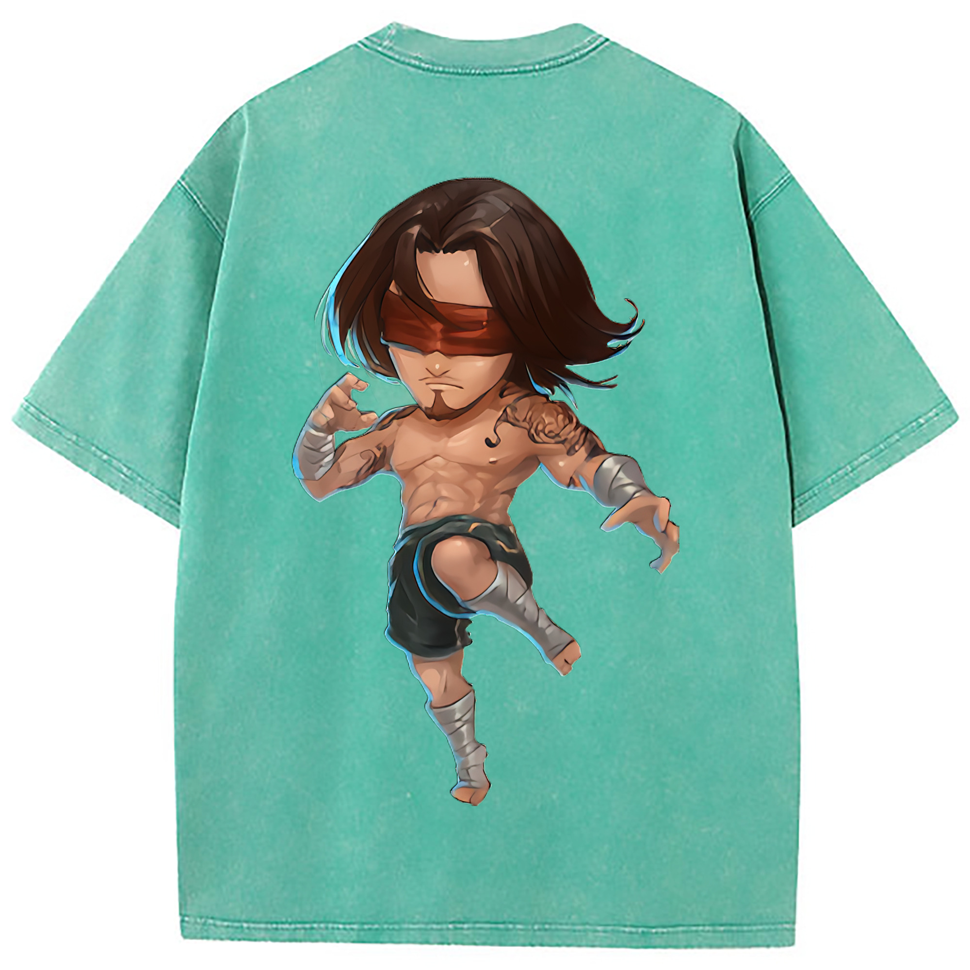 （画像用） リーグ・オブ・レジェンド League of Legends LOL 綿100% ヴィンテージ風 半袖Tシャツ（背面プリント）